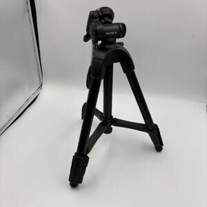 Sony VCT-R100 Tripod New Carrying Case 3 Way Pan & Tilt Head Handycam Cyber-Shot